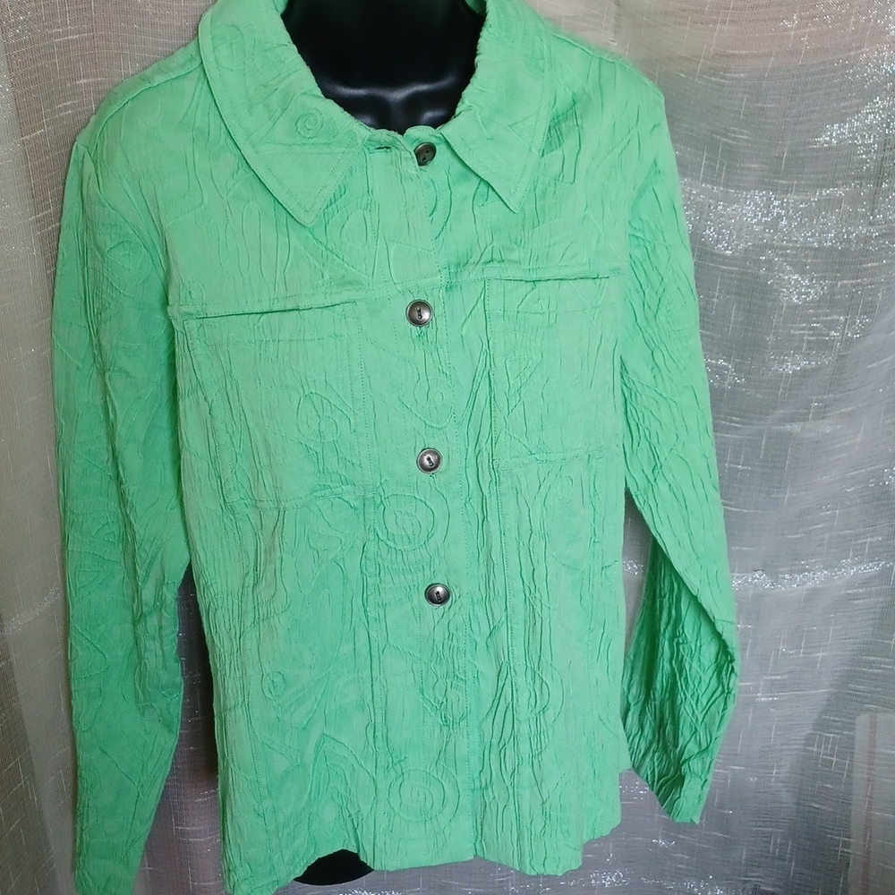 Mirror Image Beautiful bright green jacket L